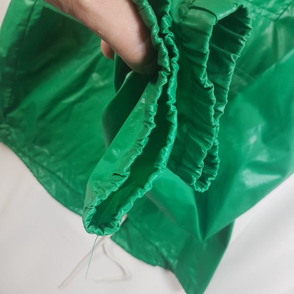 VINTAGE Lacoste IZOD Gator Nylon Pullover Hooded Rain Jacket Windbreaker Green M - Picture 7 of 14